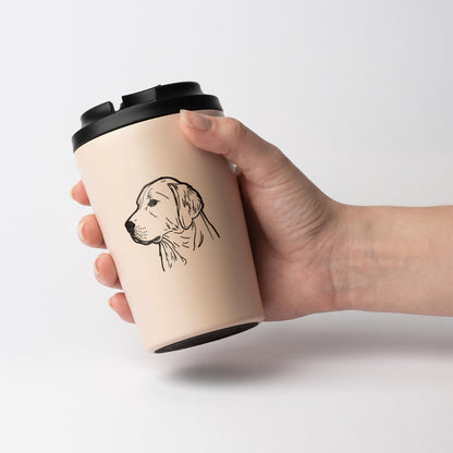Golden Retriever Coffee Tumbler – Cosy Home | 350ml